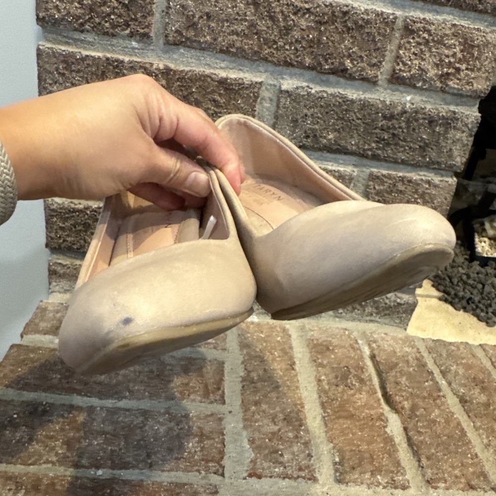 Taryn Rose Maine Pumps Womens 8.5 Beige Nude Block Heel Size 8.5 #223 - Picture 14 of 16